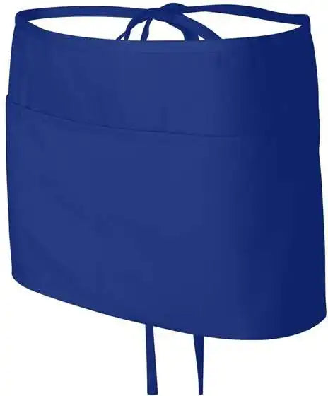Q-tees Q2115 Waist Apron with Pockets - Royal - one Size Fits Most