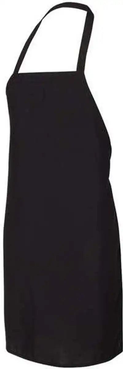Q Tees Q4010 Bib Apron Black / one Size Fits Most