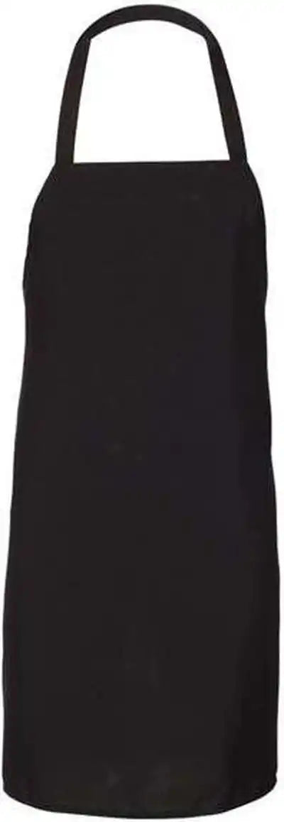 Q Tees Q4010 Bib Apron Black / one Size Fits Most