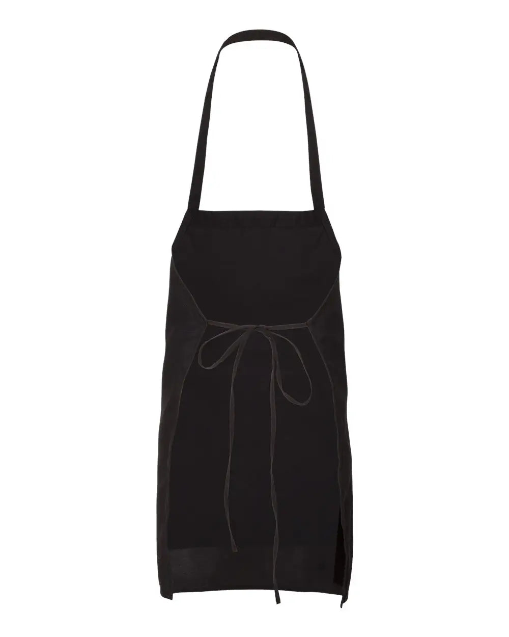 Q-tees Q4010 Bib Apron - Black - one Size Fits Most
