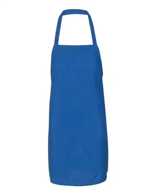 Q-tees Q4010 Bib Apron - Royal - one Size Fits Most