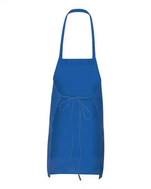 Q-tees Q4010 Bib Apron - Royal - one Size Fits Most