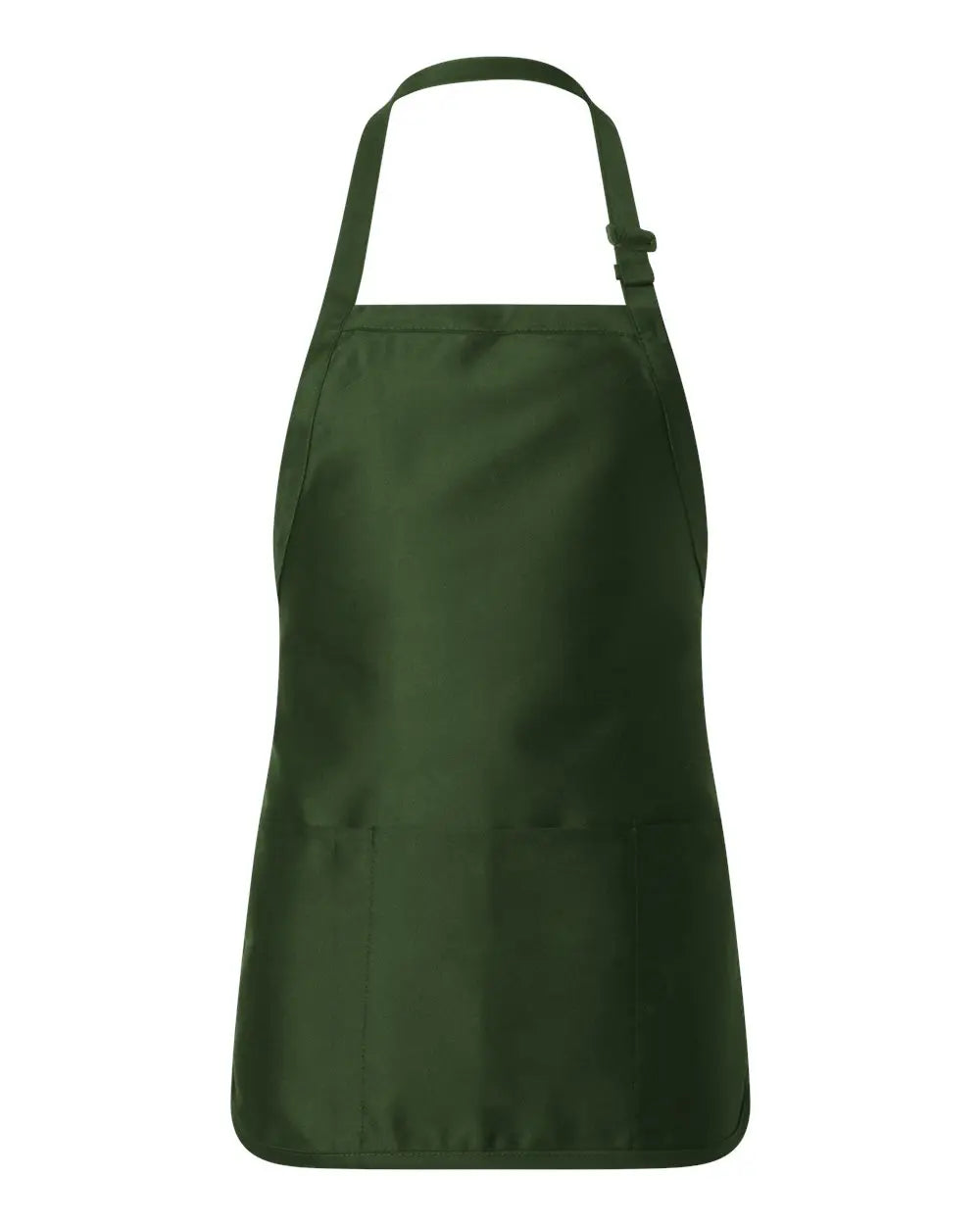 Q-tees Q4250 Full-length Apron with Pouch Pocket - Forest - one Size Fits Most