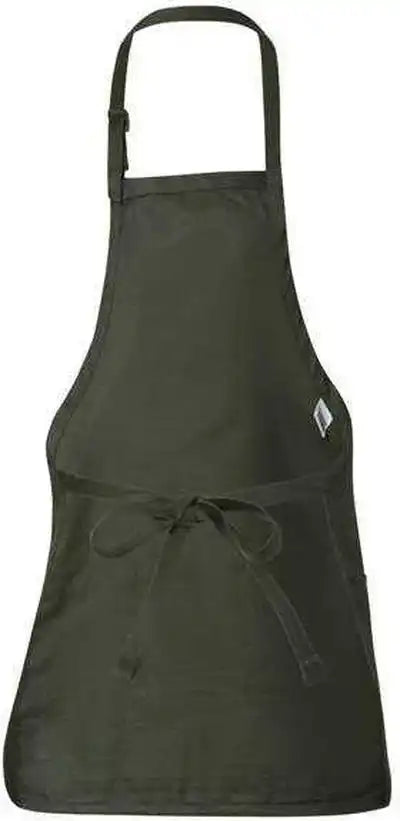 Q-tees Q4250 Full-length Apron with Pouch Pocket - Forest - one Size Fits Most