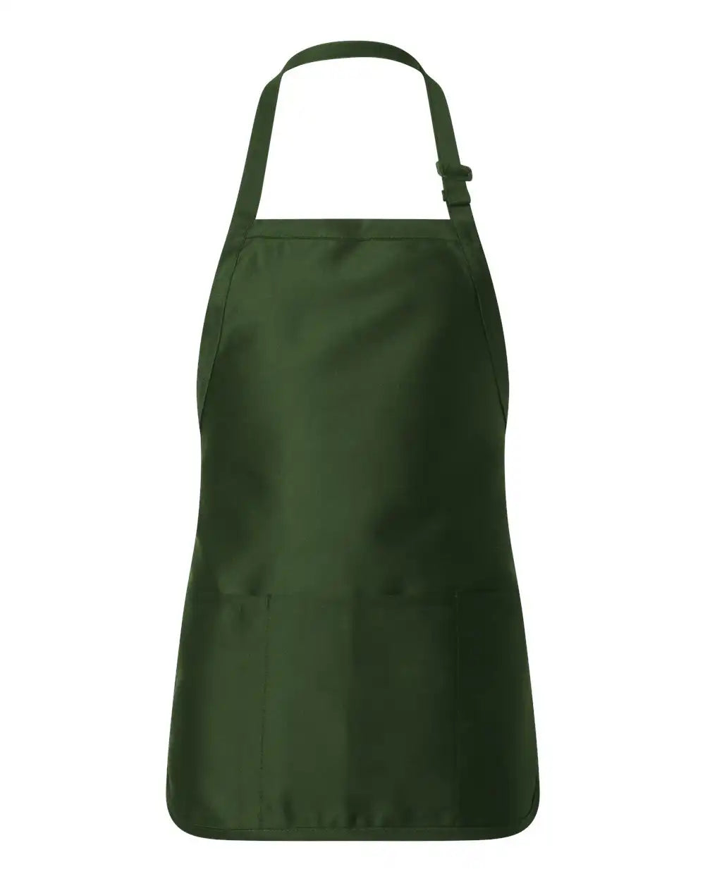 Q-tees Q4250 Full-length Apron with Pouch Pocket - Forest - Osfa