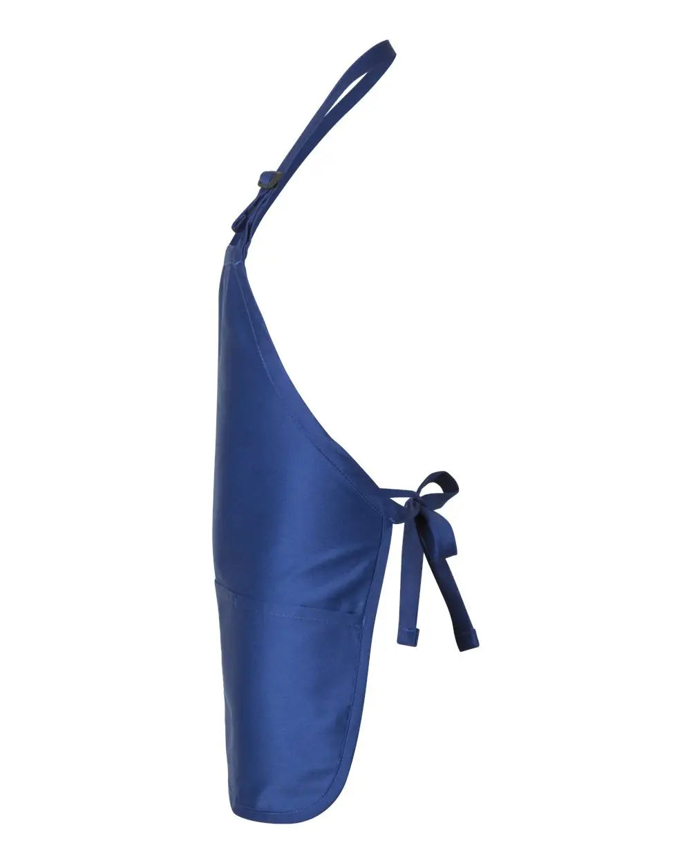 Q-tees Q4250 Full-length Apron with Pouch Pocket - Royal - one Size Fits Most