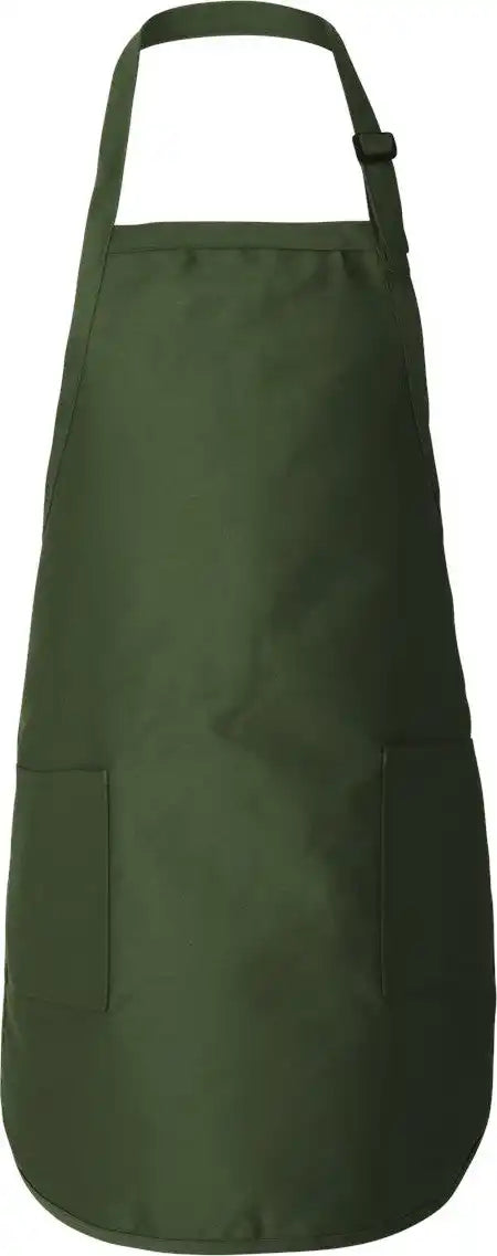 Q-tees Q4350 Full-length Apron with Pockets - Forest - Osfa