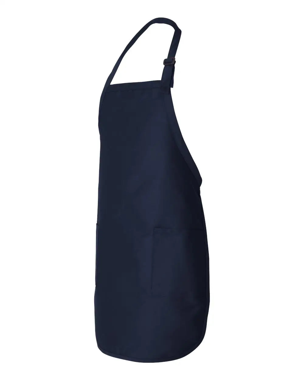 Q-tees Q4350 Full-length Apron with Pockets - Navy - one Size Fits Most