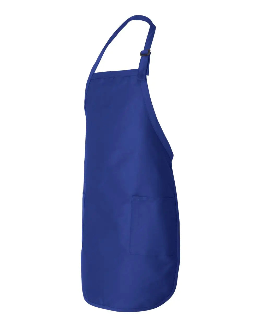 Q-tees Q4350 Full-length Apron with Pockets - Royal - one Size Fits Most