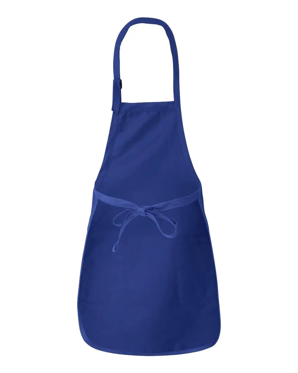 Q-tees Q4350 Full-length Apron with Pockets - Royal - one Size Fits Most