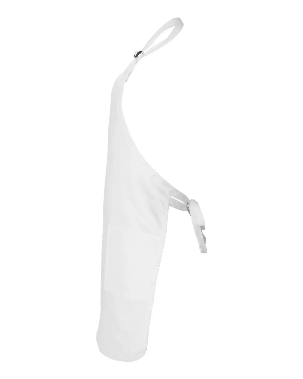 Q-tees Q4350 Full-length Apron with Pockets - White - one Size Fits Most