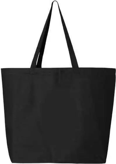 Q-tees Q600 25l Jumbo Tote - Black - one Size Fits Most