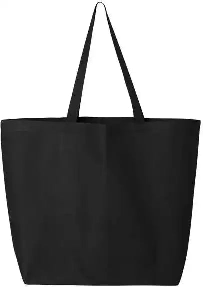 Q-tees Q600 25l Jumbo Tote - Black - one Size Fits Most