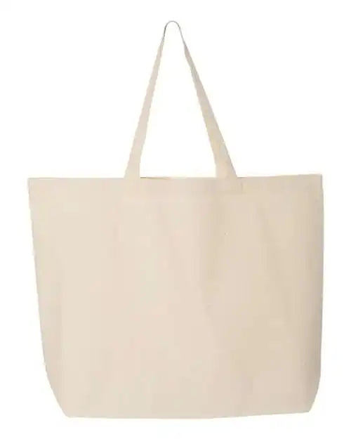 Q-tees Q600 25l Jumbo Tote - Natural - one Size Fits Most