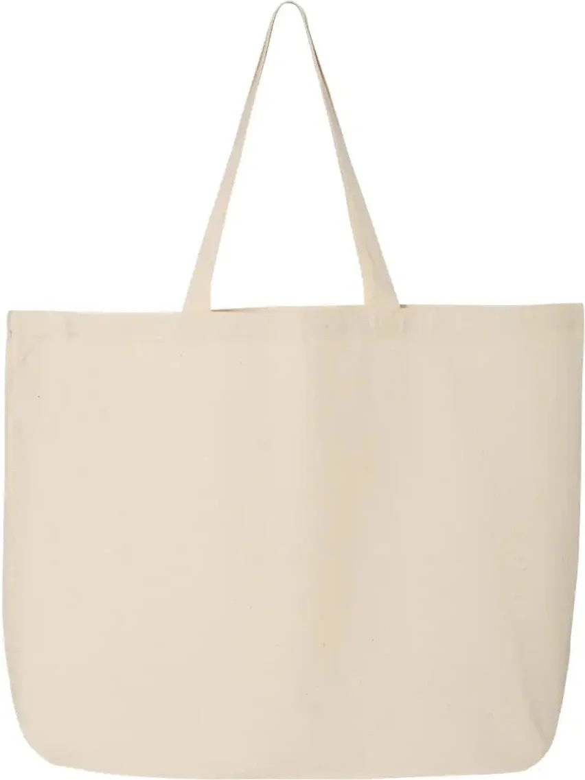 Q-tees Q600 25l Jumbo Tote - Natural - one Size Fits Most