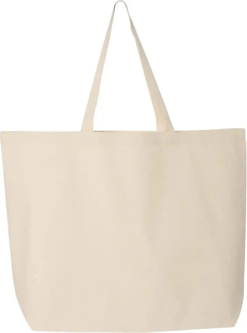 Q-tees Q600 25l Jumbo Tote - Natural - one Size Fits Most