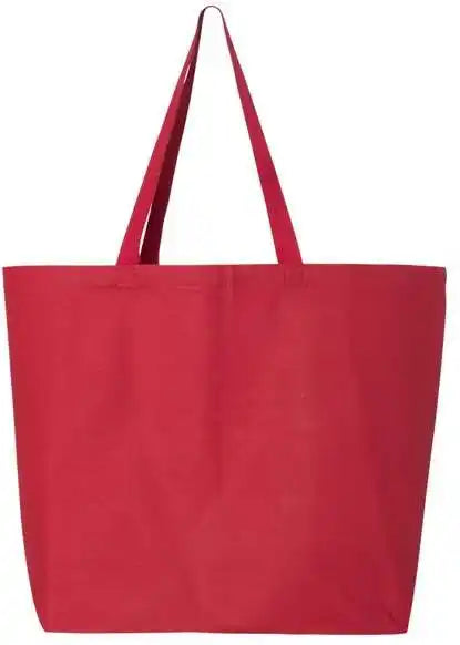 Q-tees Q600 25l Jumbo Tote - Red - one Size Fits Most