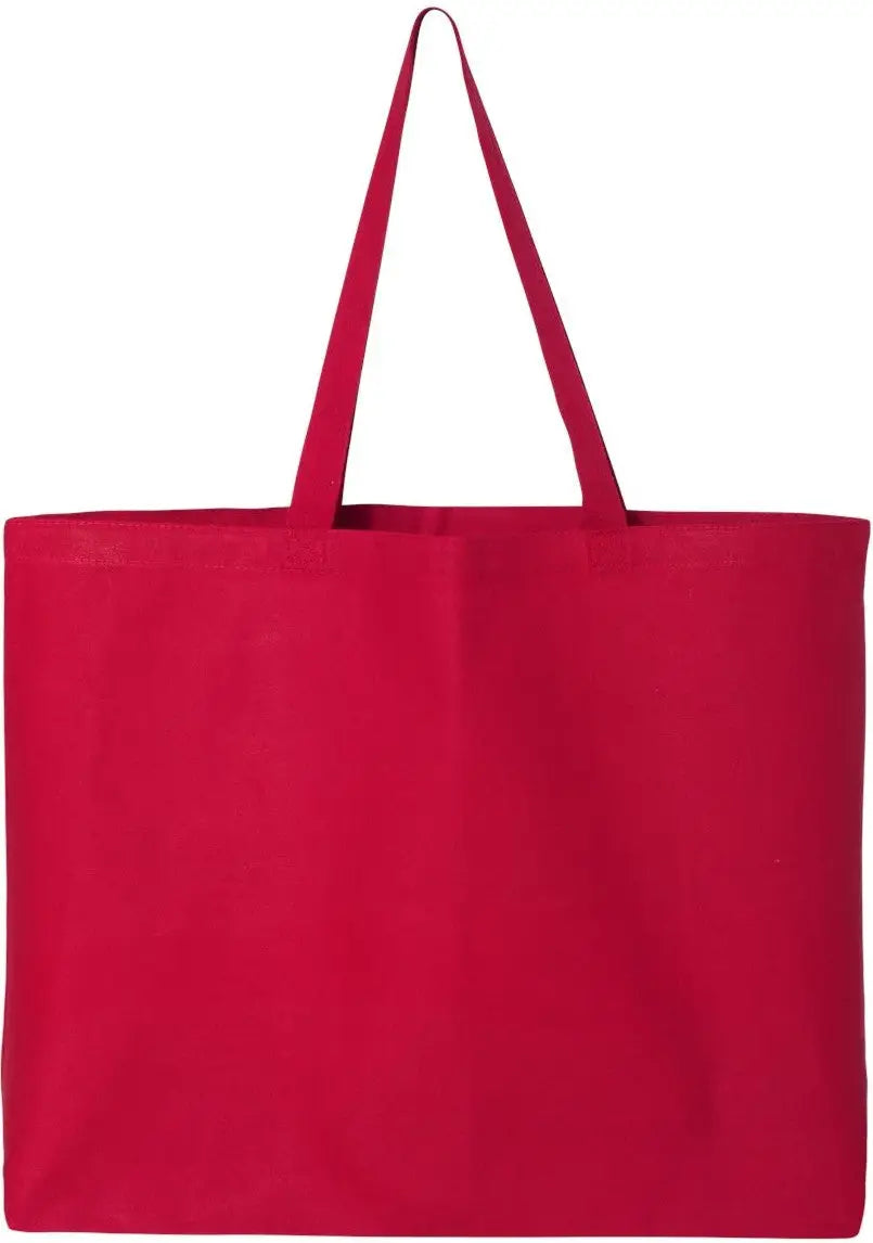 Q-tees Q600 25l Jumbo Tote - Red - one Size Fits Most