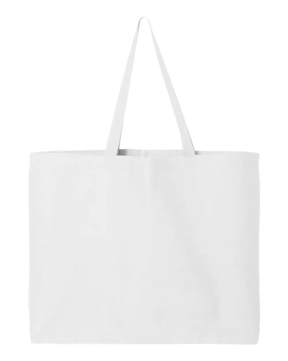 Q-tees Q600 25l Jumbo Tote - White - one Size Fits Most