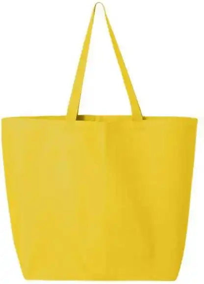 Q-tees Q600 25l Jumbo Tote - Yellow - one Size Fits Most
