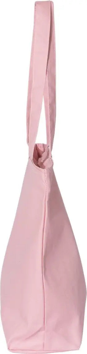 Q-tees Q611 25l Zippered Tote - Light Pink - one Size Fits Most