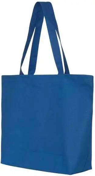 Q-tees Q611 25l Zippered Tote - Royal - one Size Fits Most