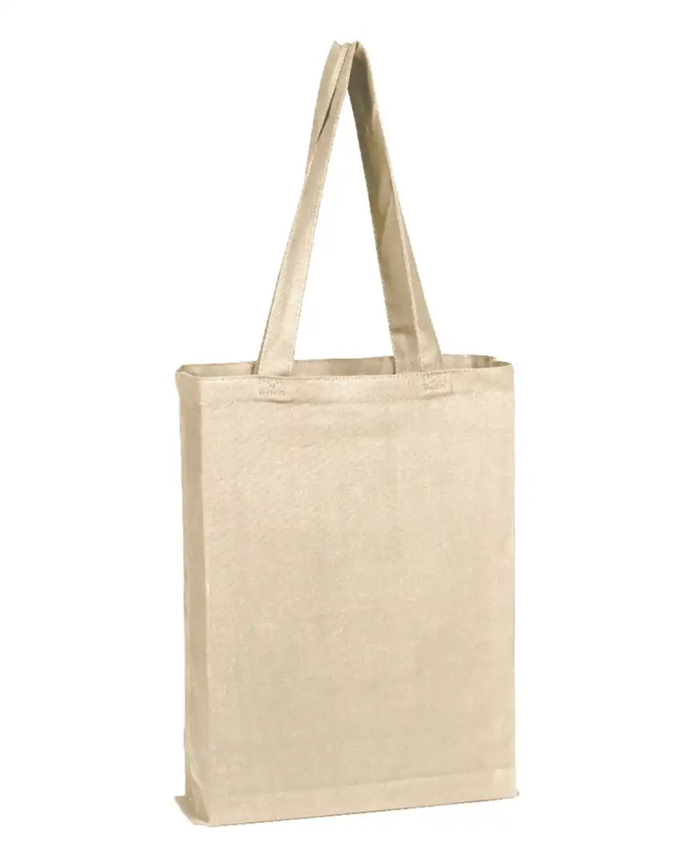 Q-tees Q800gs Canvas Gusset Promotional Tote - Natural - Osfa