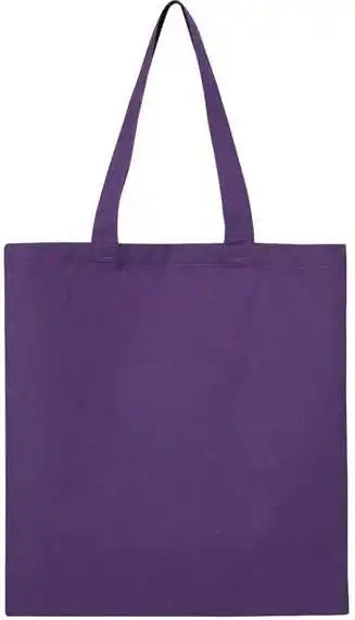 Q-tees Qtb Economical Tote - Purple - one Size Fits Most