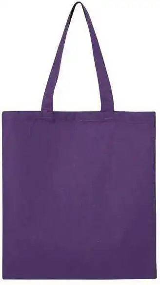 Q-tees Qtb Economical Tote - Purple - one Size Fits Most