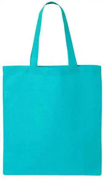 Q-tees Qtb Economical Tote - Turquoise - one Size Fits Most