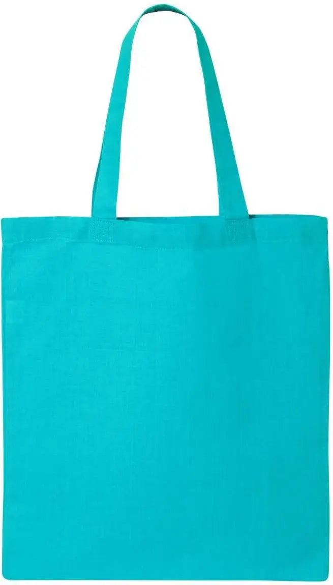 Q-tees Qtb Economical Tote - Turquoise - one Size Fits Most