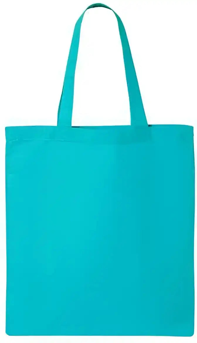 Q-tees Qtb Economical Tote - Turquoise - one Size Fits Most
