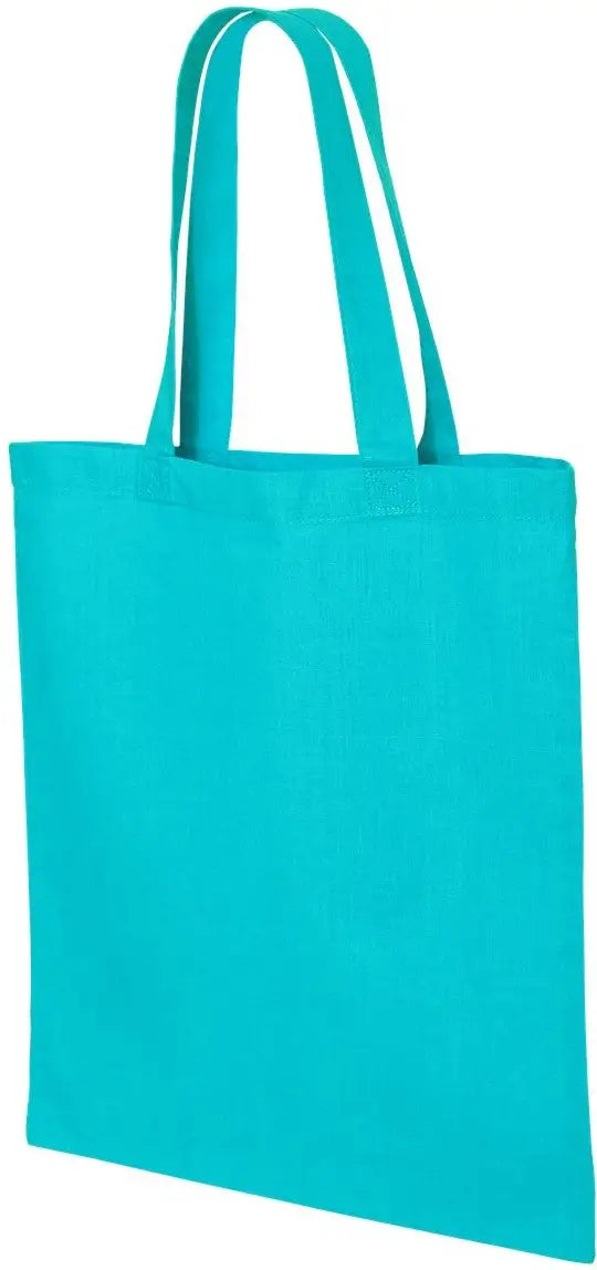 Q-tees Qtb Economical Tote - Turquoise - one Size Fits Most