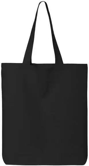 Q-tees Qtbg 12l Economical Tote - Black - one Size Fits Most