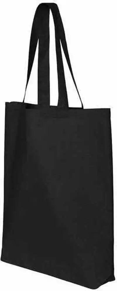 Q-tees Qtbg 12l Economical Tote - Black - one Size Fits Most