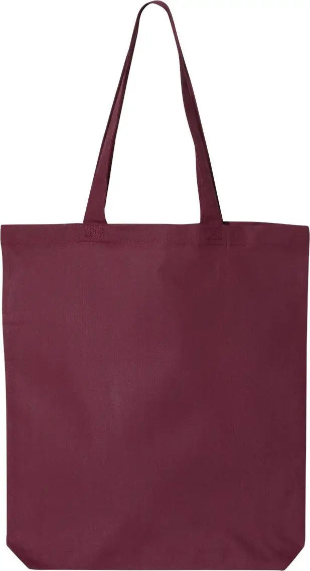 Q-tees Qtbg 12l Economical Tote - Maroon - one Size Fits Most