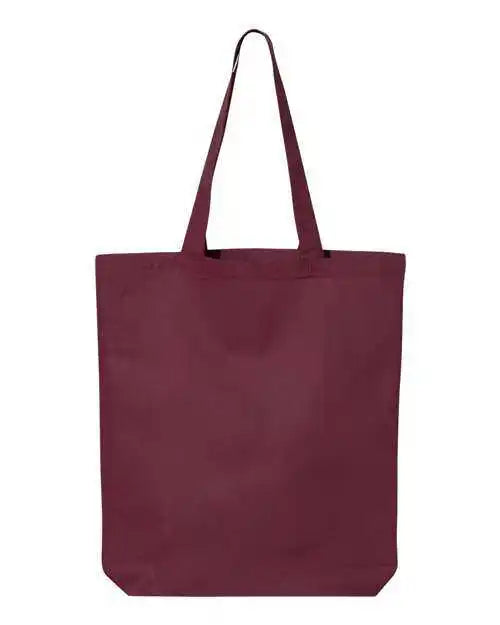 Q-tees Qtbg 12l Economical Tote - Maroon - one Size Fits Most