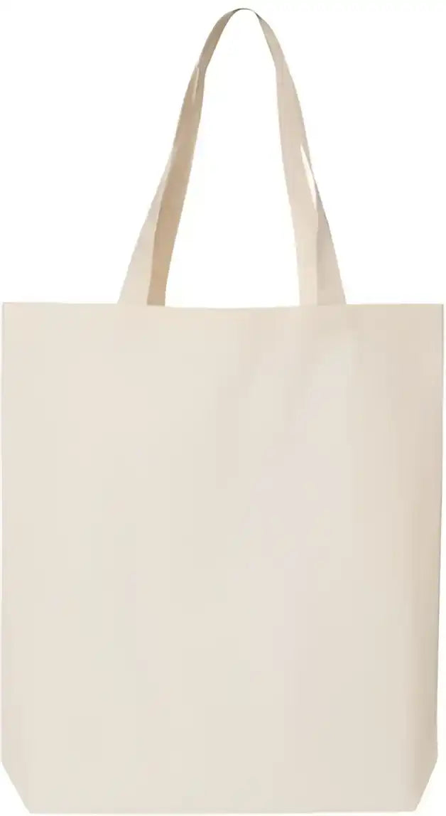 Q-tees Qtbg 12l Economical Tote - Natural - one Size Fits Most