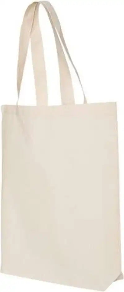 Q-tees Qtbg 12l Economical Tote - Natural - one Size Fits Most