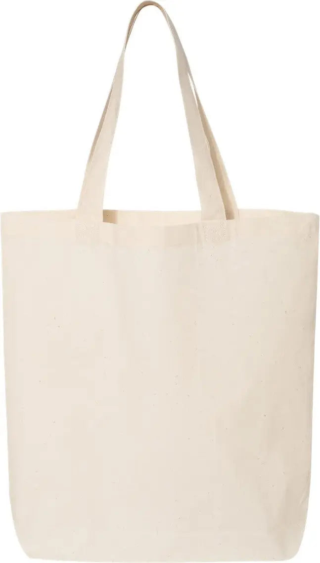 Q-tees Qtbg 12l Economical Tote - Natural - one Size Fits Most