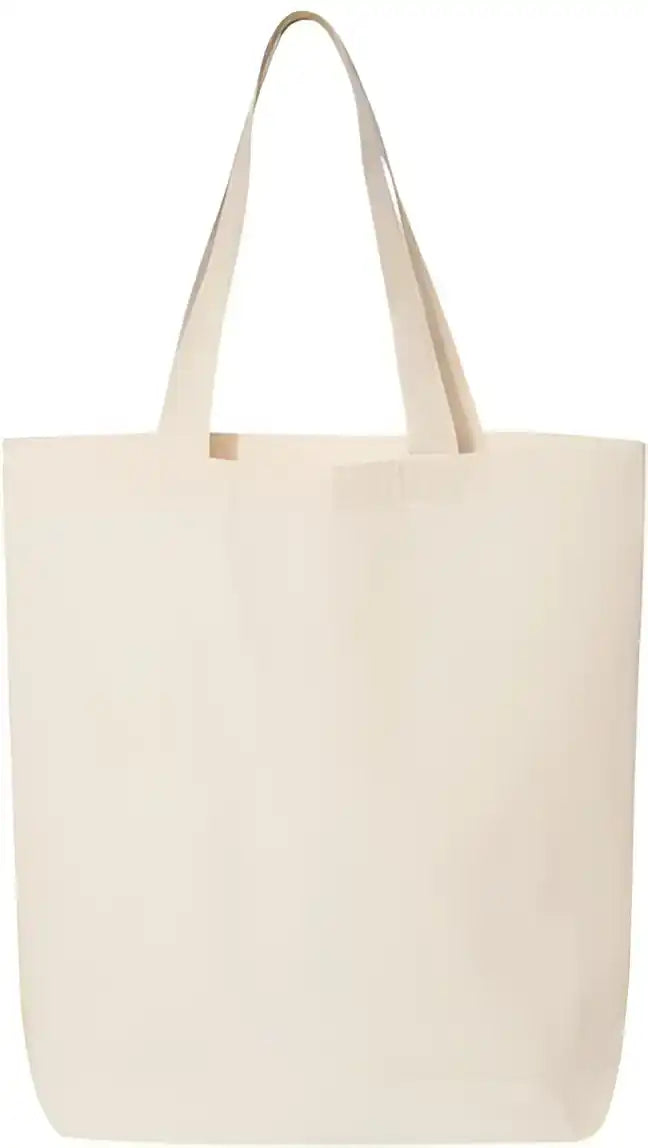 Q-tees Qtbg 12l Economical Tote - Natural - one Size Fits Most