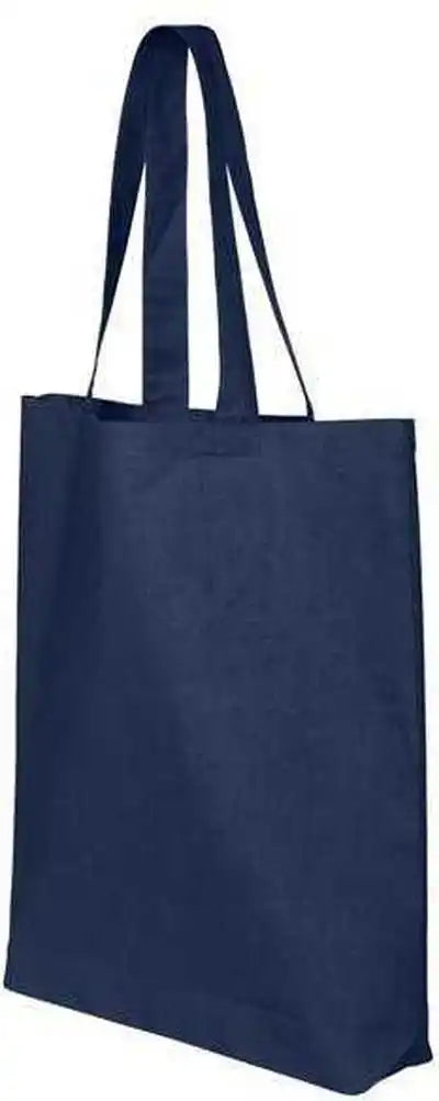 Q-tees Qtbg 12l Economical Tote - Navy - one Size Fits Most