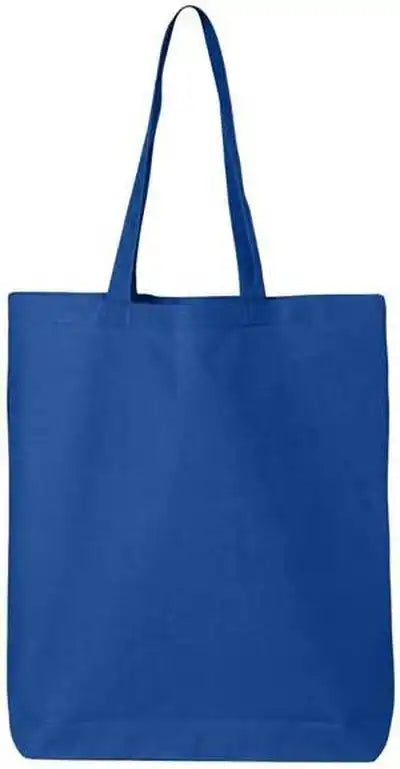 Q Tees Qtbg 12l Economical Tote Royal / one Size Fits Most