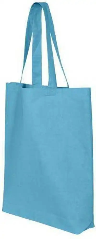 Q-tees Qtbg 12l Economical Tote - Turquoise - one Size Fits Most