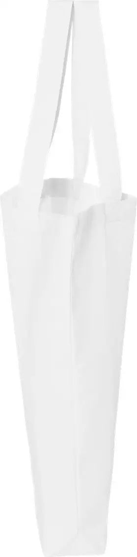 Q-tees Qtbg 12l Economical Tote - White - one Size Fits Most