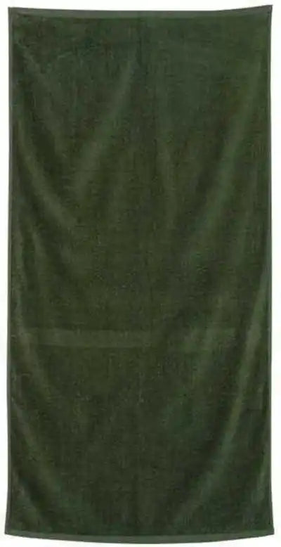 Q-tees Qv3060 Velour Beach Towel - Forest - one Size Fits Most