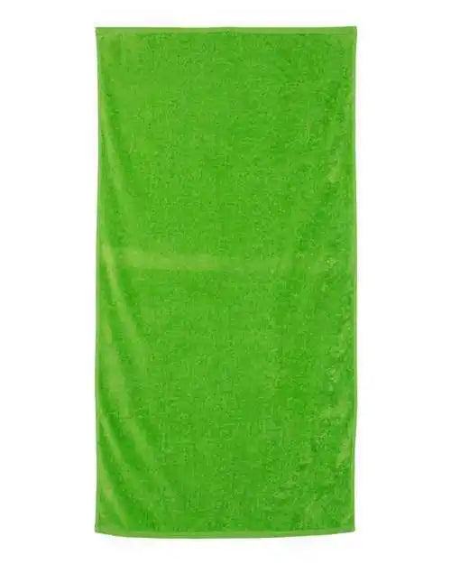 Q-tees Qv3060 Velour Beach Towel - Lime - one Size Fits Most