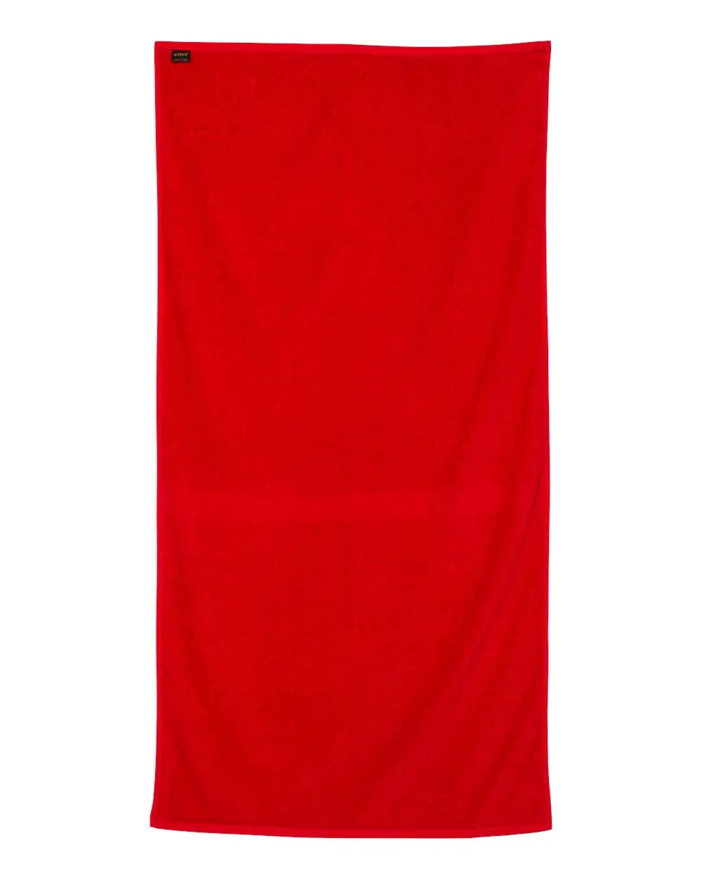 Q-tees Qv3060 Velour Beach Towel - Red - one Size Fits Most