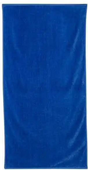 Q-tees Qv3060 Velour Beach Towel - Royal - one Size Fits Most