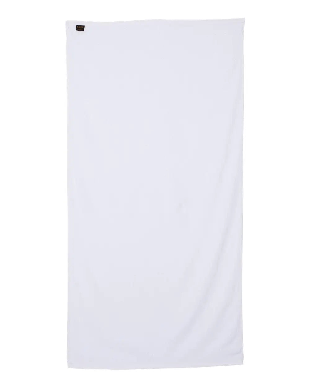 Q-tees Qv3060 Velour Beach Towel - White - one Size Fits Most